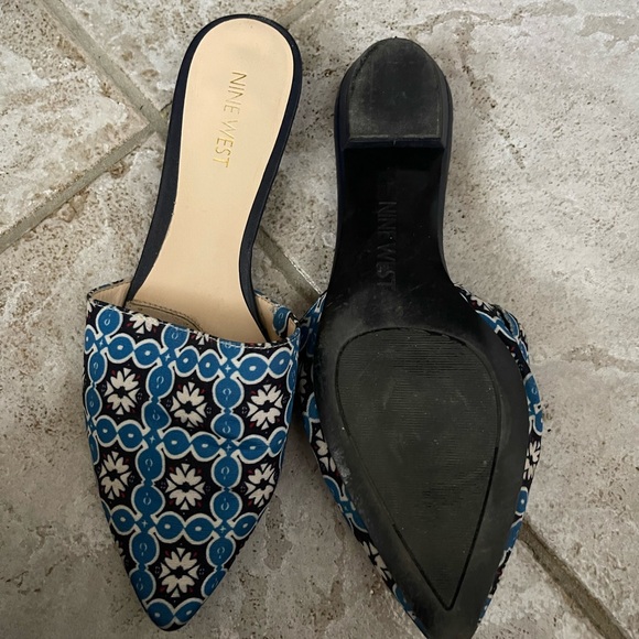 Blue/white mules - Picture 3 of 3